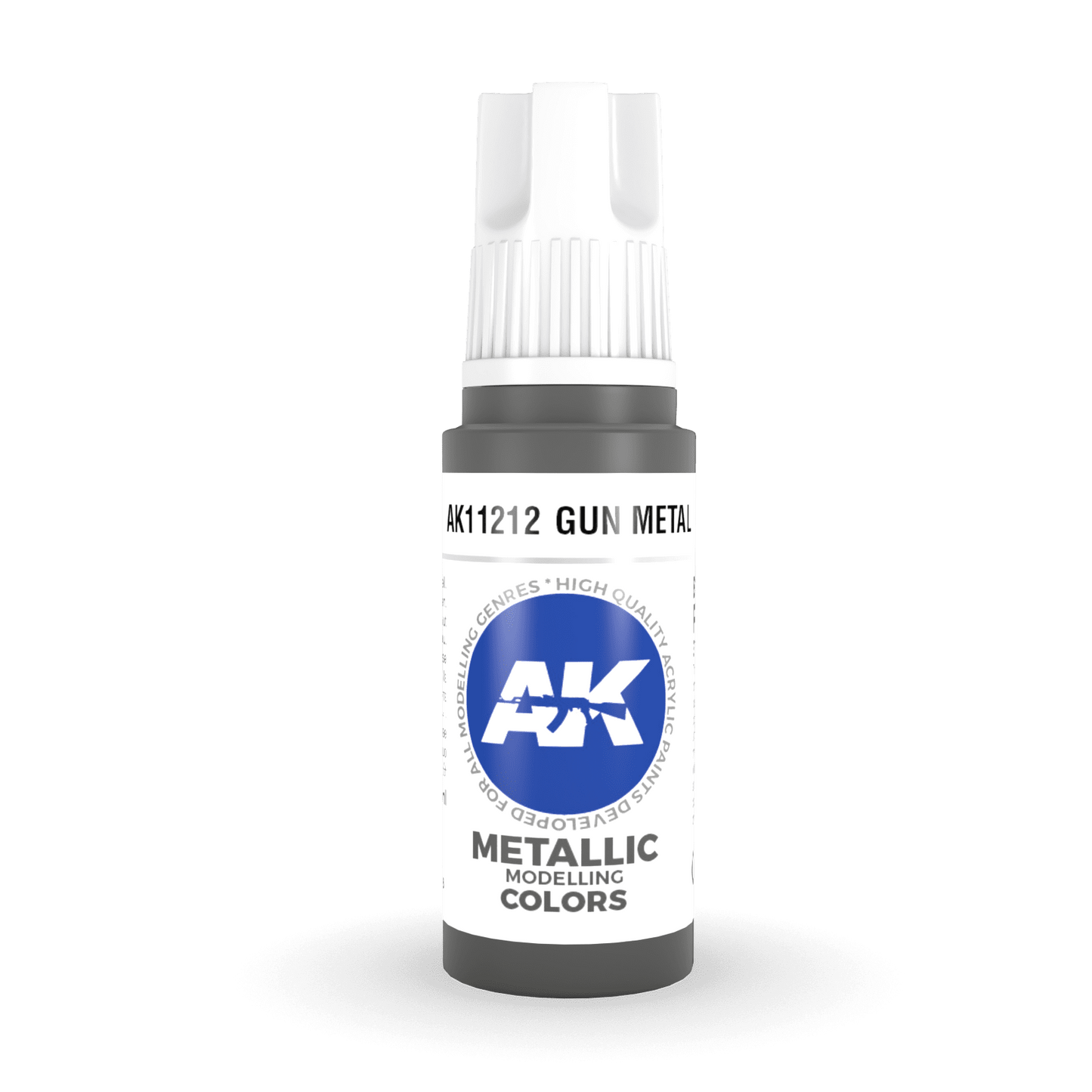 AK Interactive 3rd Gen Acrylic - Gun Metal 17ml AK11212-0