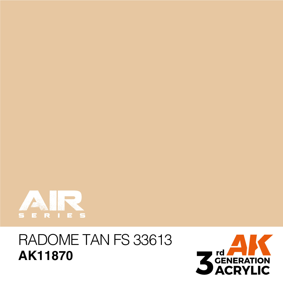 AK Interactive 3rd Gen Radome Tan FS 33613 AK11870-1