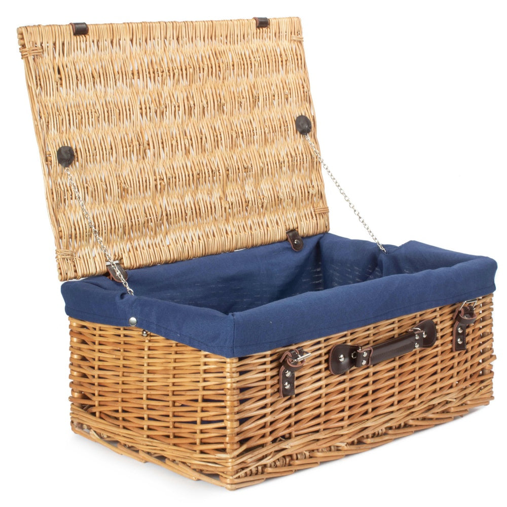 55cm Buff Willow Wicker Picnic Basket-6