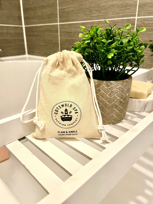 Plain & Simple Epsom Salts Cotton Pouch (250g)-0